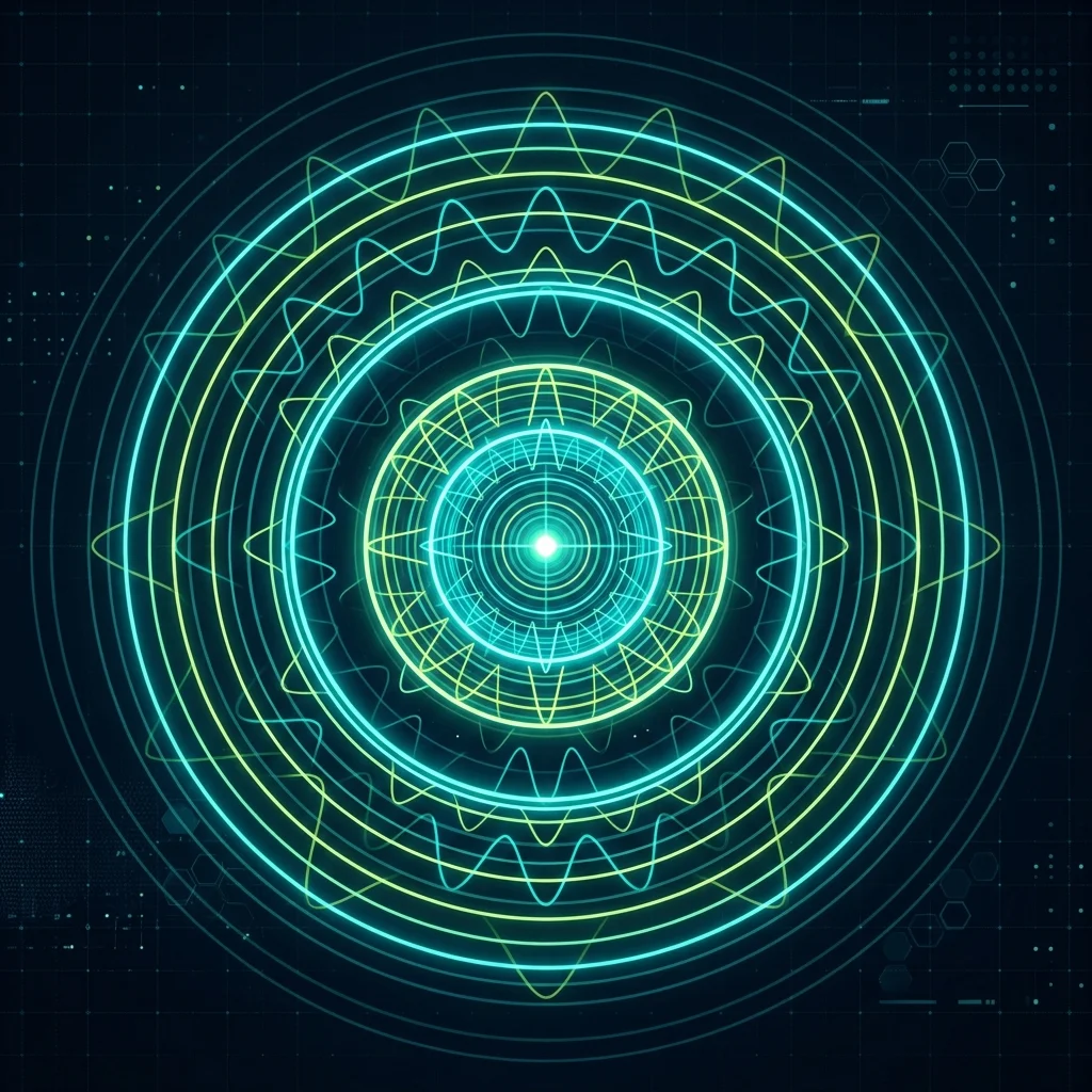 Wizualizacja technologii BEMER — pulsujące pole elektromagnetyczne